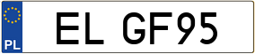 Truck License Plate